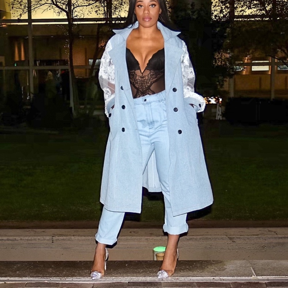 SOZZANI DENIM TRENCH
